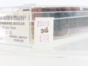N Scale Kadee Micro-Trains MTL 20920 CG Central of Georgia 40' Box Car 4740 RTR