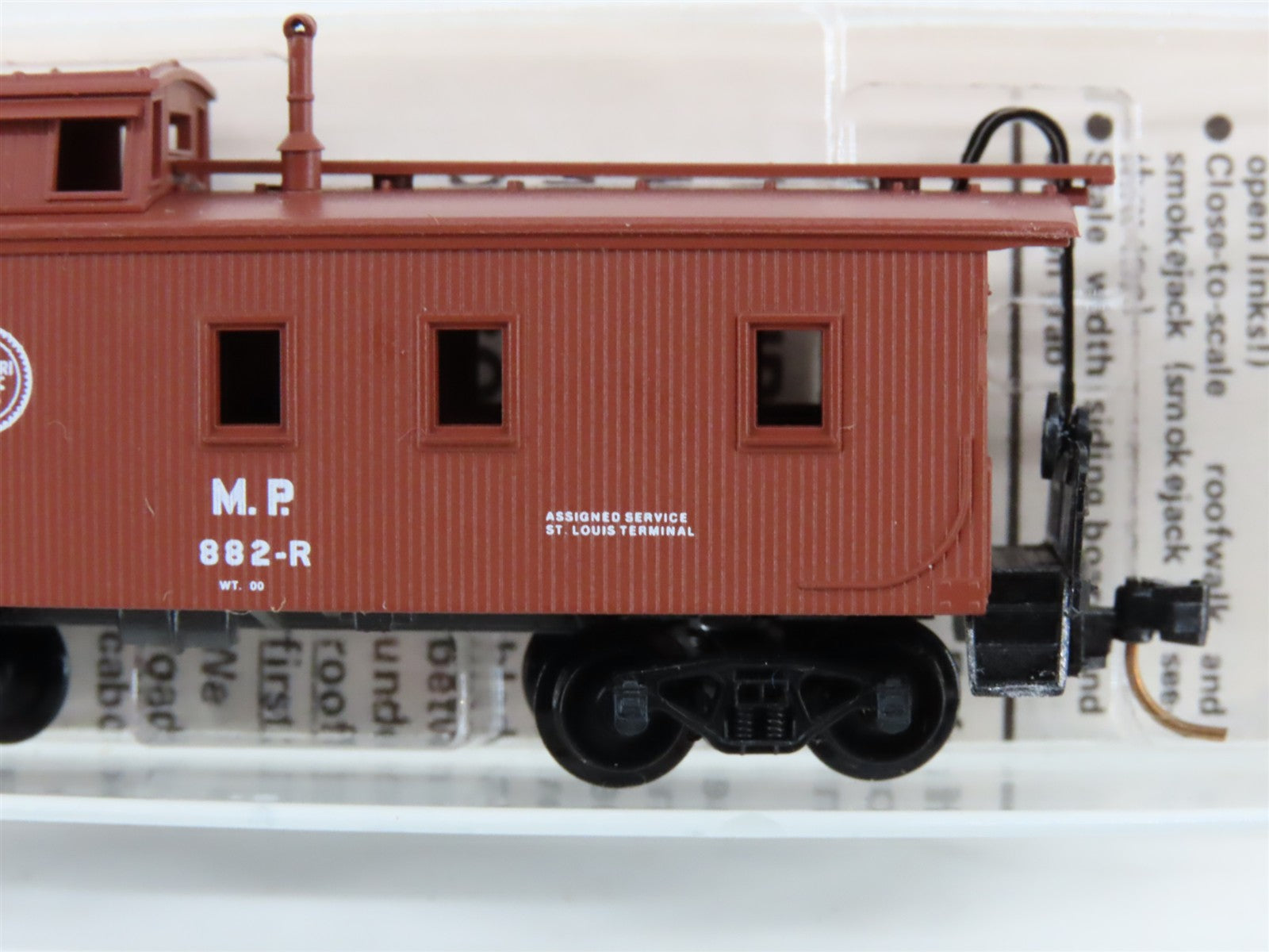 N Scale Micro-Trains MTL 50160 Missouri Pacific 34' Wood-Sheathed Caboose RTR