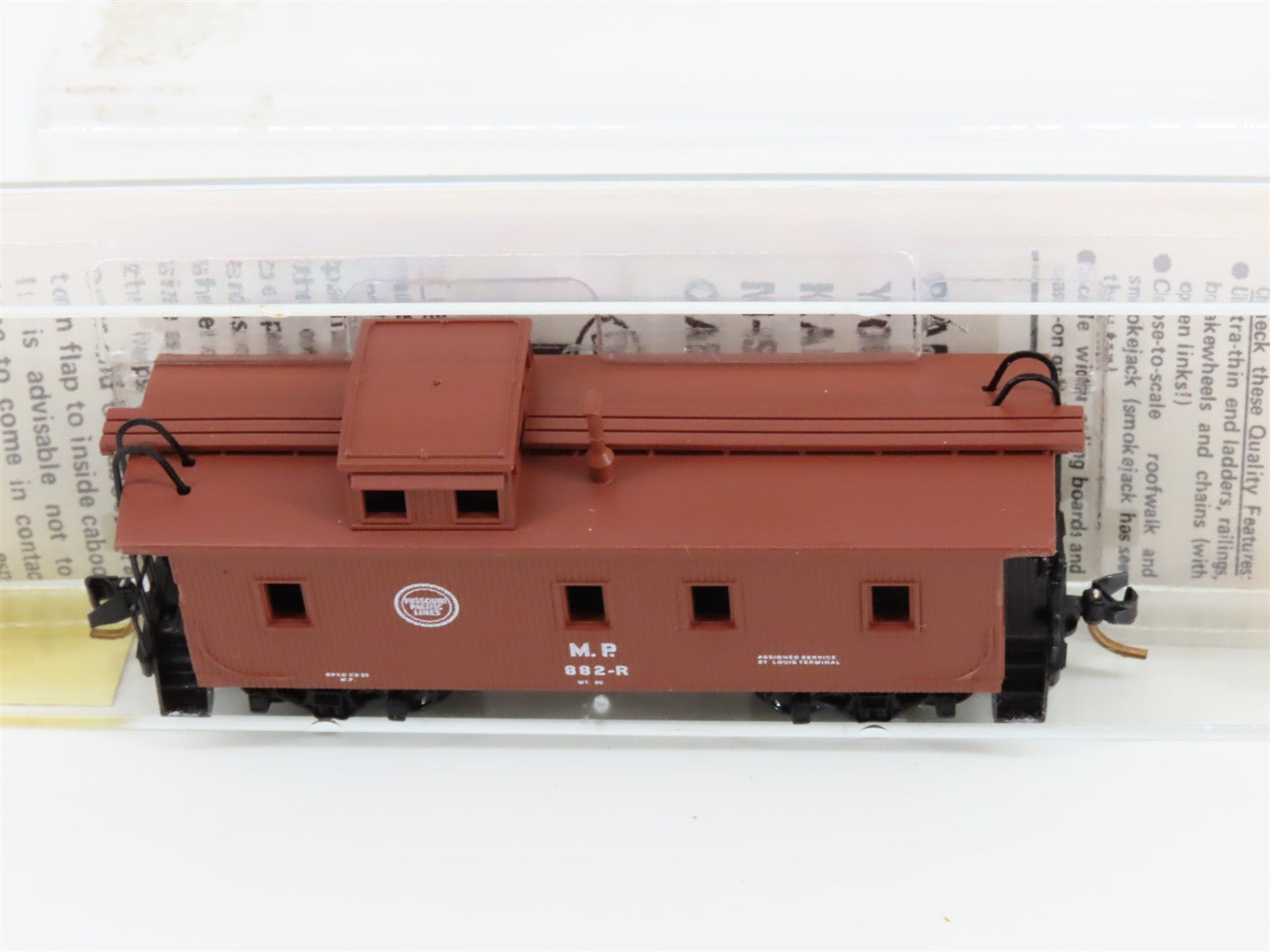 N Scale Micro-Trains MTL 50160 Missouri Pacific 34' Wood-Sheathed Caboose RTR