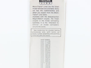 N Scale Micro-Trains MTL 25230 GBW Green Bay Route 50' Box Car 16012 RTR