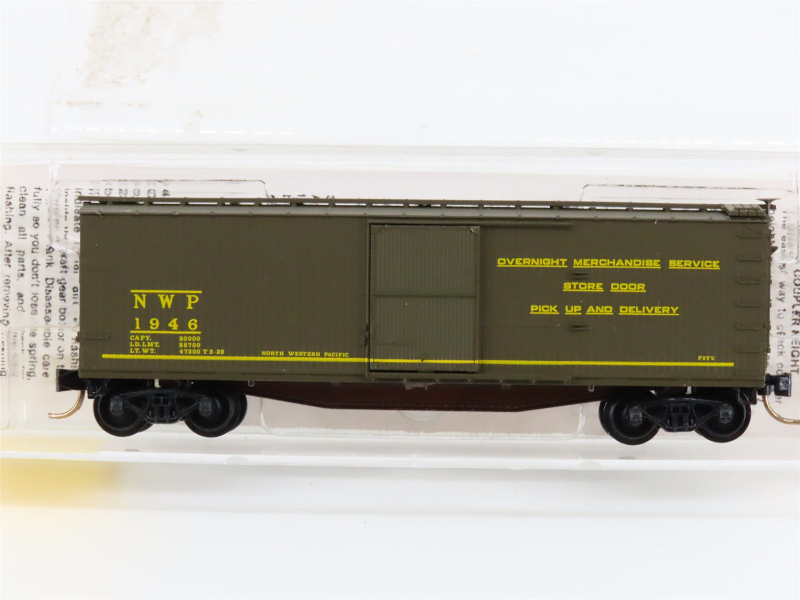 N Scale Micro-Trains MTL 39140 NWP Northwestern Pacific 40' Box Car 1946 RTR