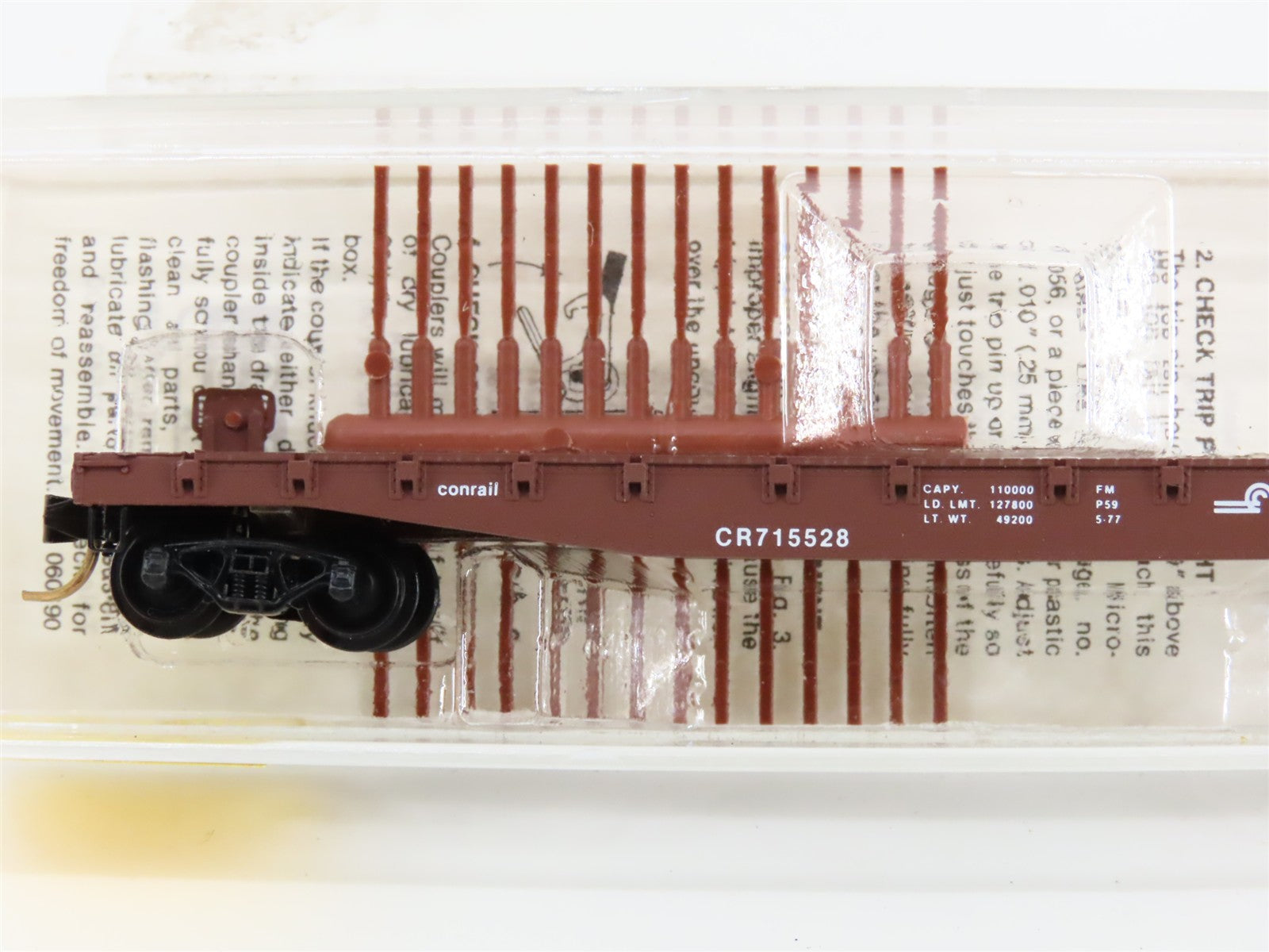 N Scale Micro-Trains MTL 45130 CR Conrail 50' Flat Car 715528 RTR