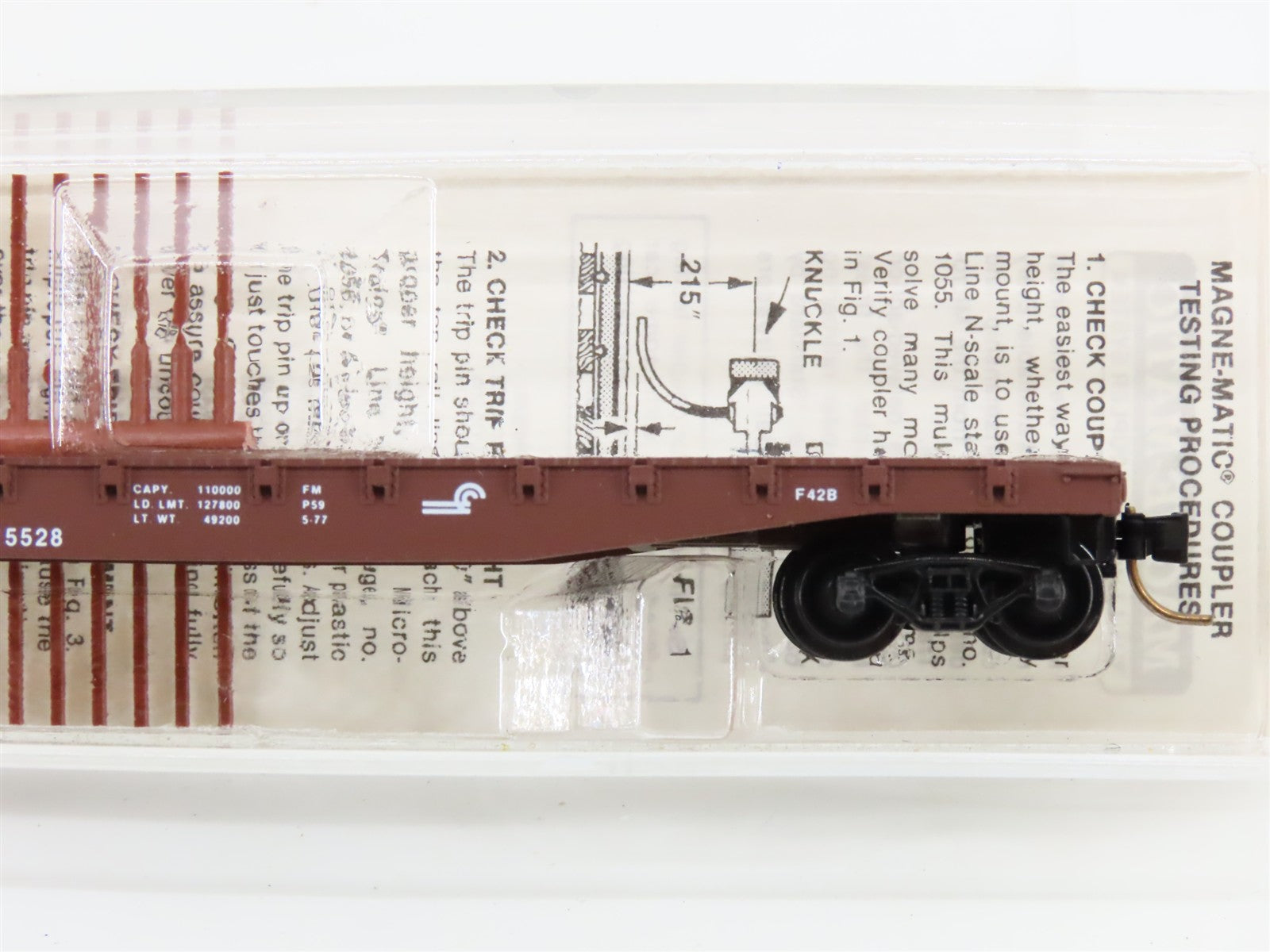 N Scale Micro-Trains MTL 45130 CR Conrail 50' Flat Car 715528 RTR