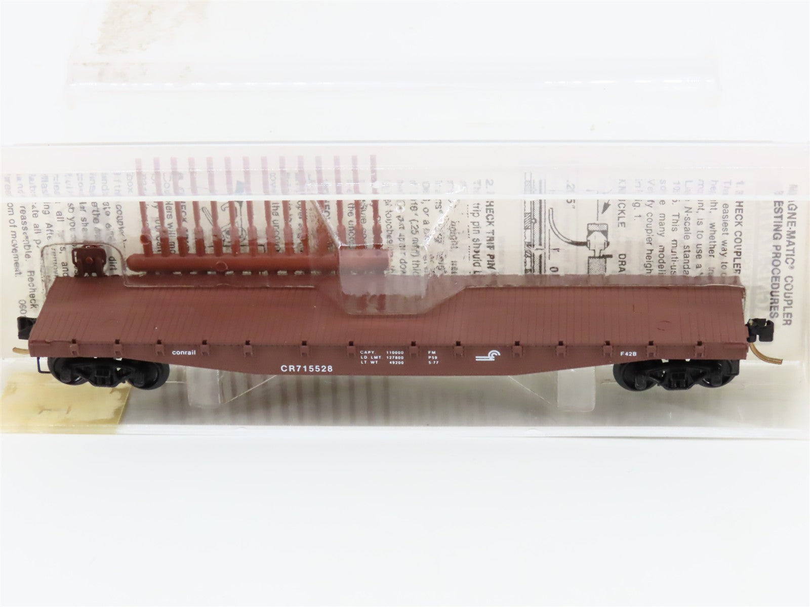 N Scale Micro-Trains MTL 45130 CR Conrail 50' Flat Car 715528 RTR
