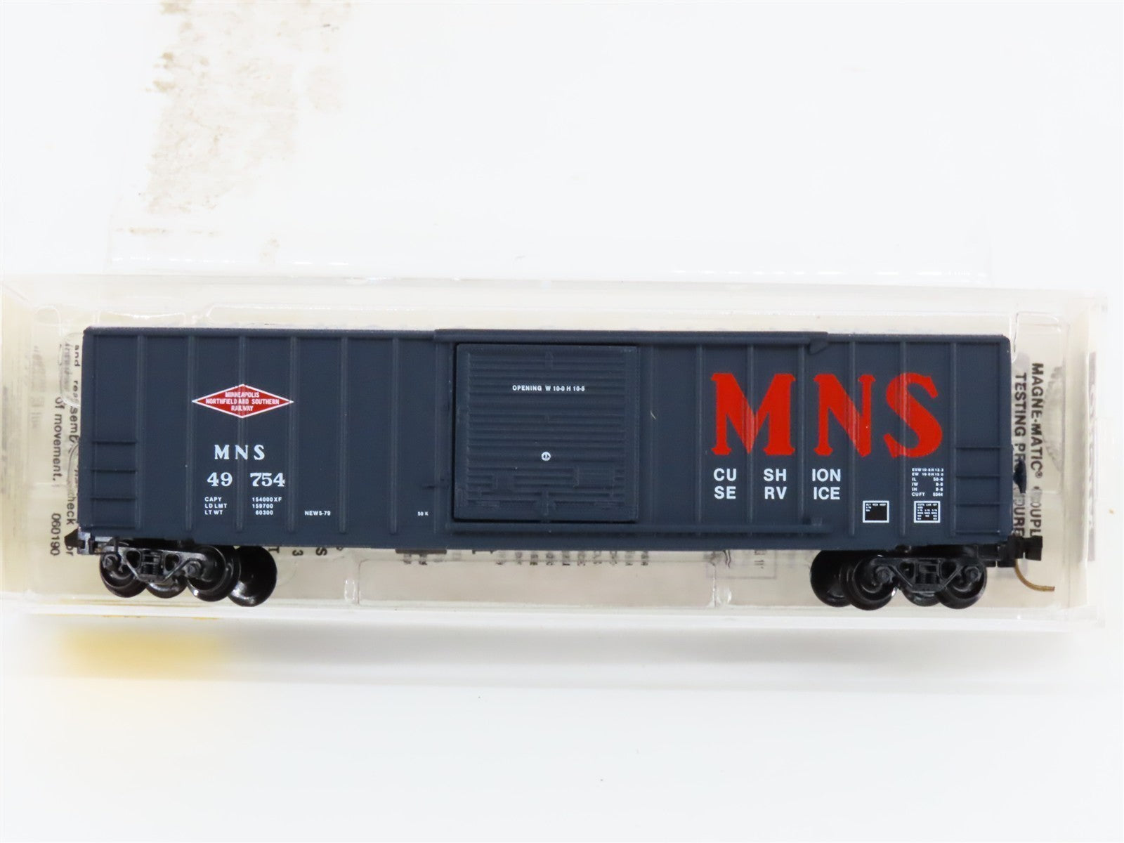 N Scale Micro-Trains MTL 25410 MNS 50' Single Door Box Car 49754 RTR
