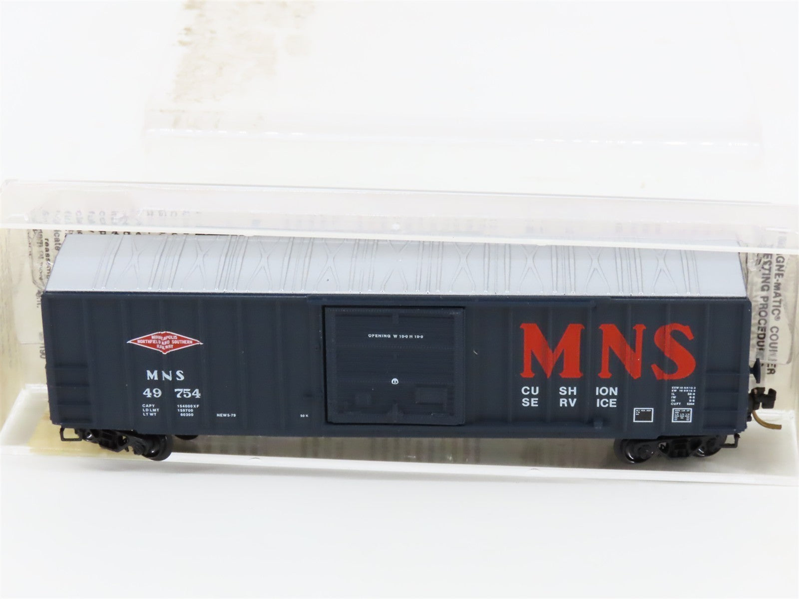 N Scale Micro-Trains MTL 25410 MNS 50' Single Door Box Car 49754 RTR