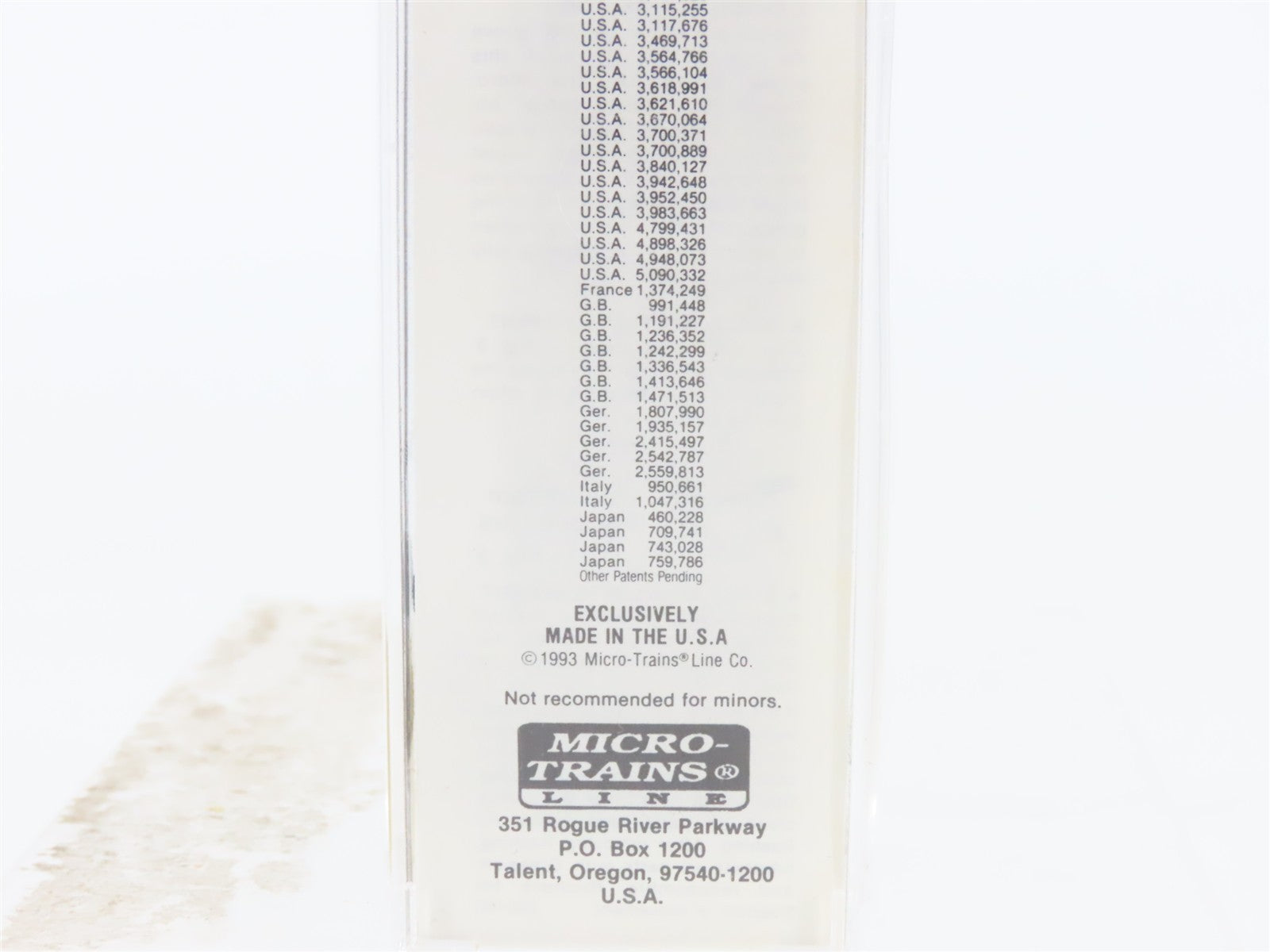 N Scale Micro-Trains MTL 25410 MNS 50' Single Door Box Car 49754 RTR