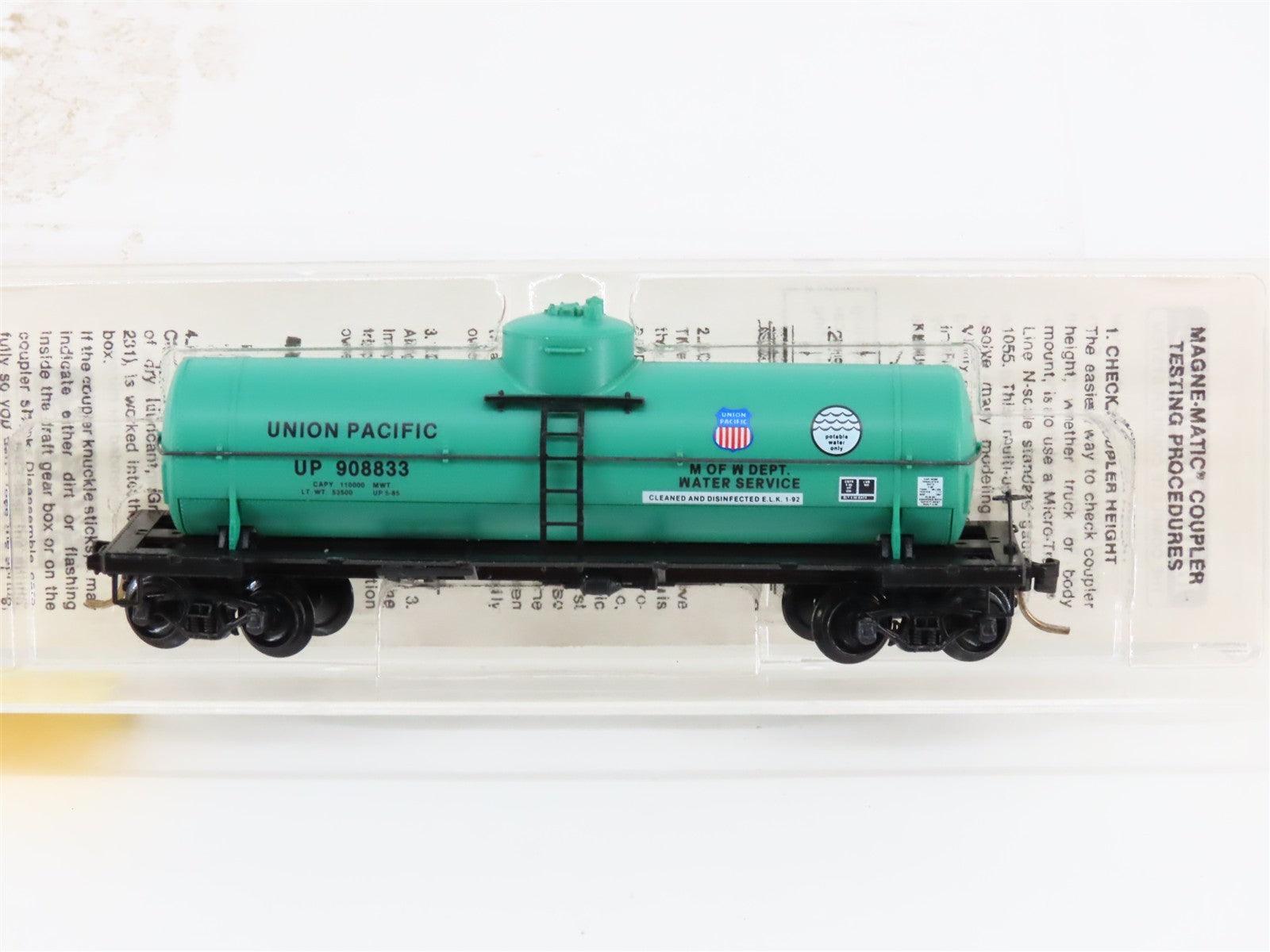 N Scale Micro-Trains MTL 65340 UP Union Pacific 39' Tank Car 908833 RTR