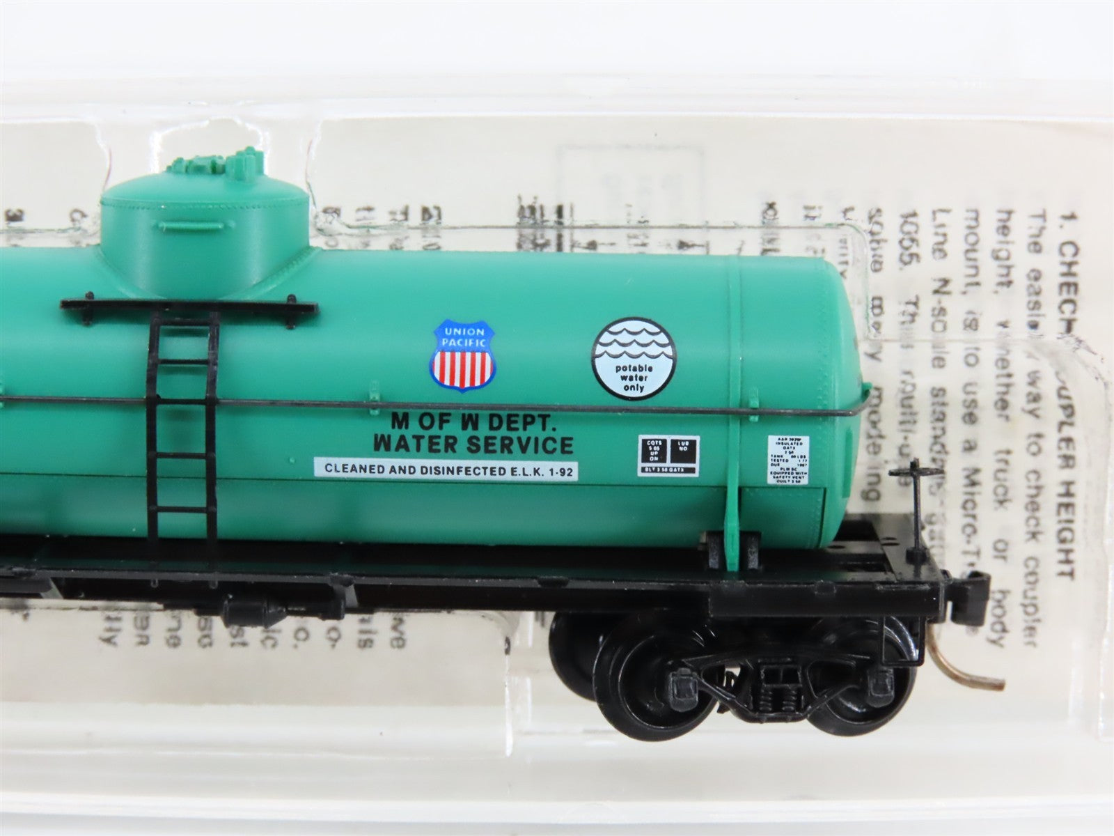N Scale Micro-Trains MTL 65340 UP Union Pacific 39' Tank Car 908833 RTR