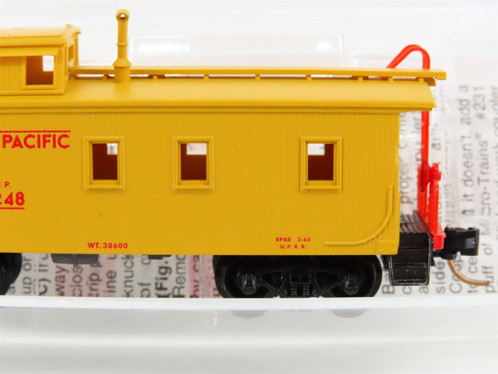 N Scale Micro-Trains MTL 50100 UP Union Pacific 34' Caboose 3248 RTR