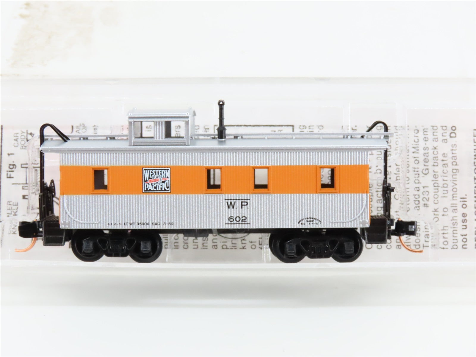 N Scale Micro-Trains MTL 51220 WP Western Pacific 34' Wood Sheathed Caboose RTR