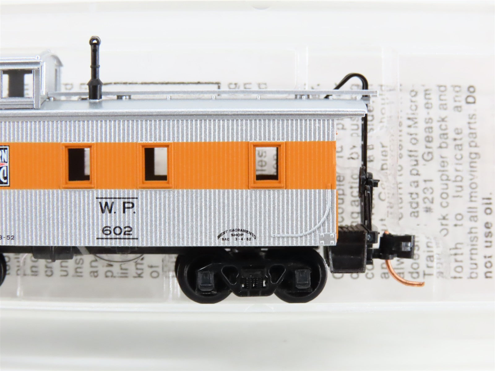 N Scale Micro-Trains MTL 51220 WP Western Pacific 34' Wood Sheathed Caboose RTR