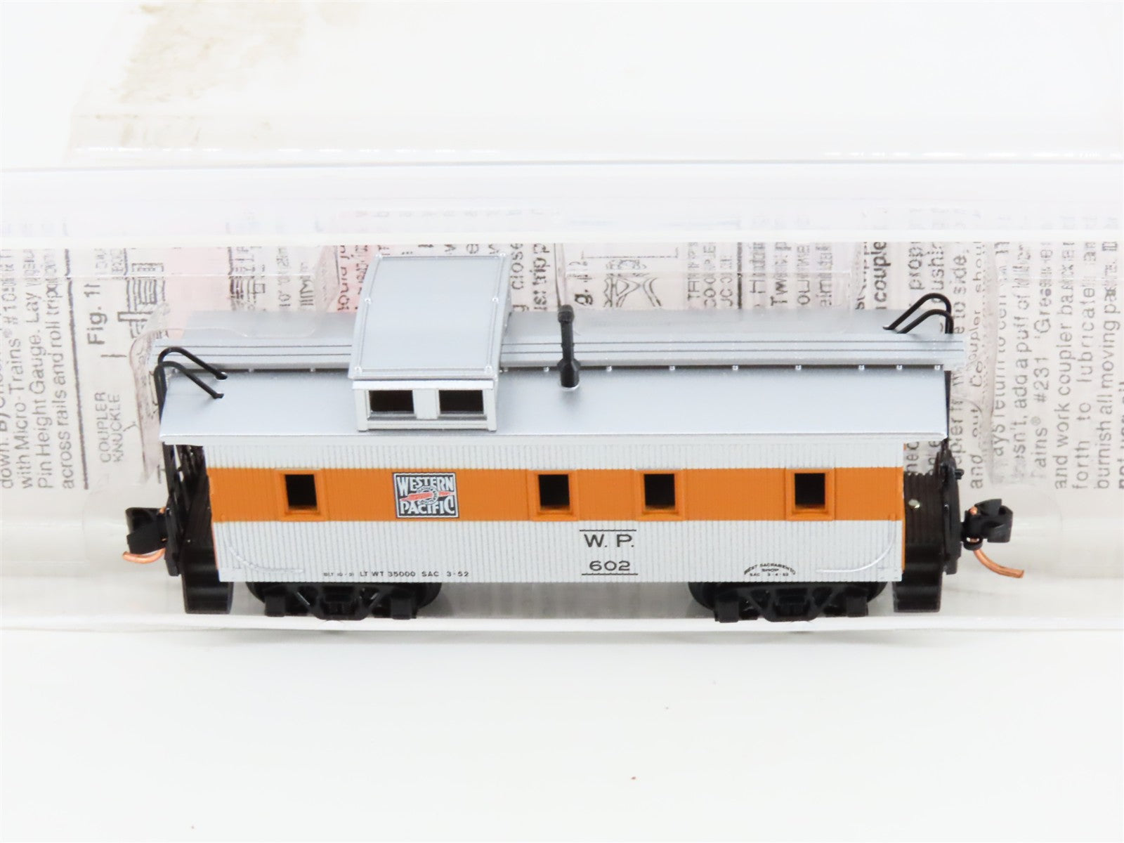 N Scale Micro-Trains MTL 51220 WP Western Pacific 34' Wood Sheathed Caboose RTR