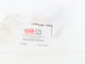 N Scale Micro-Trains MTL 51220 WP Western Pacific 34' Wood Sheathed Caboose RTR