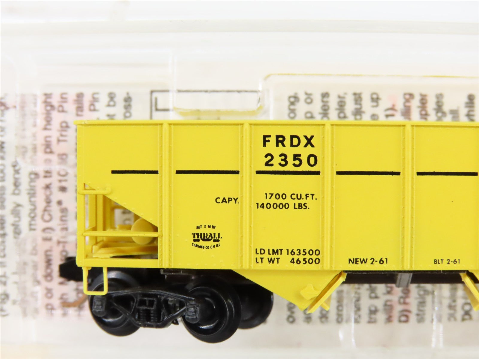 N Scale Micro-Trains MTL 56020 FRDX Ford Motor Company 33' 2-Bay Hopper 2350 RTR
