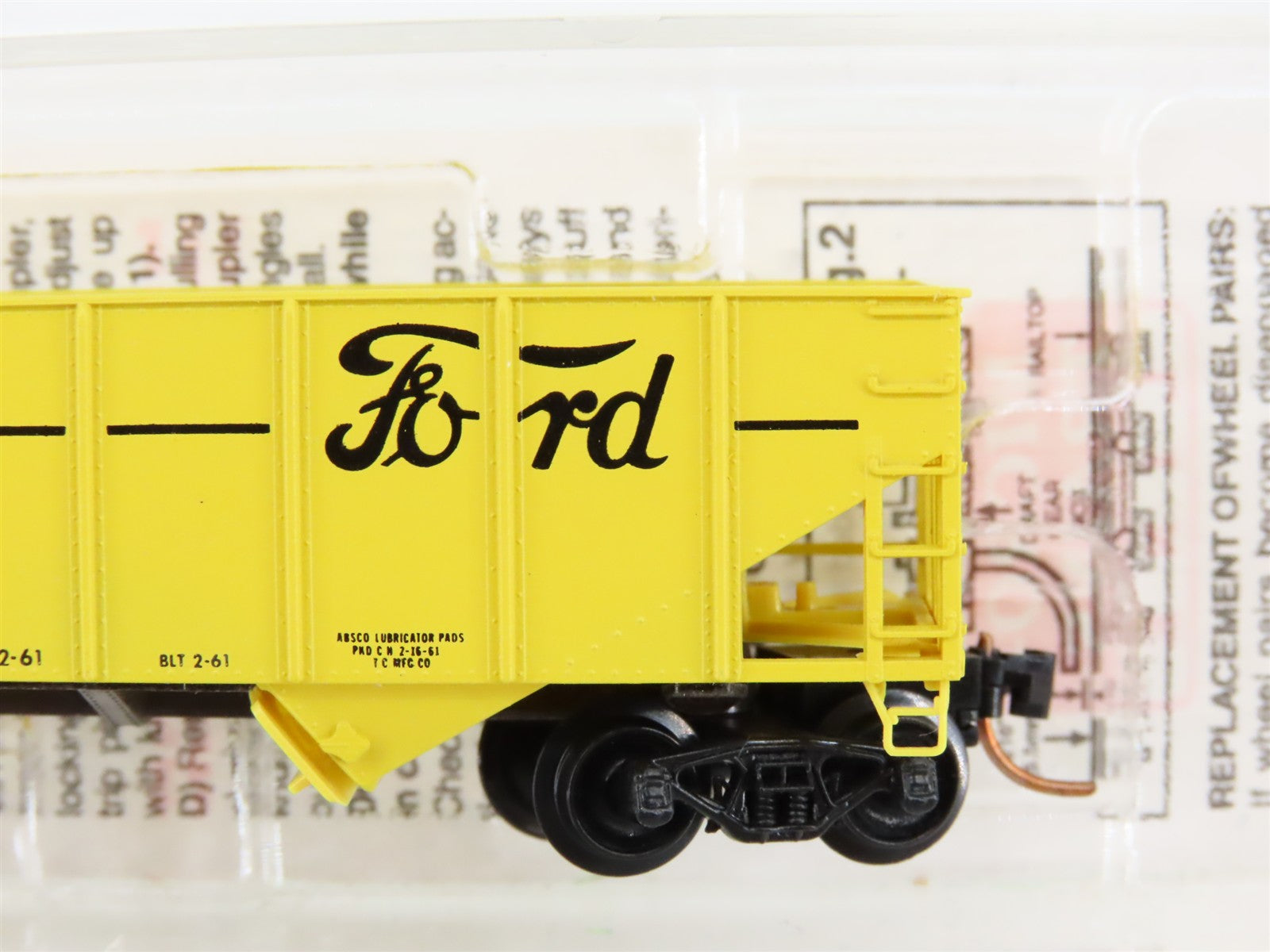 N Scale Micro-Trains MTL 56020 FRDX Ford Motor Company 33' 2-Bay Hopper 2350 RTR