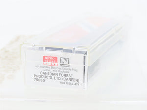 N Scale Micro-Trains MTL 75060 USLX Canadian Forest Products 50' Box Car 474 RTR