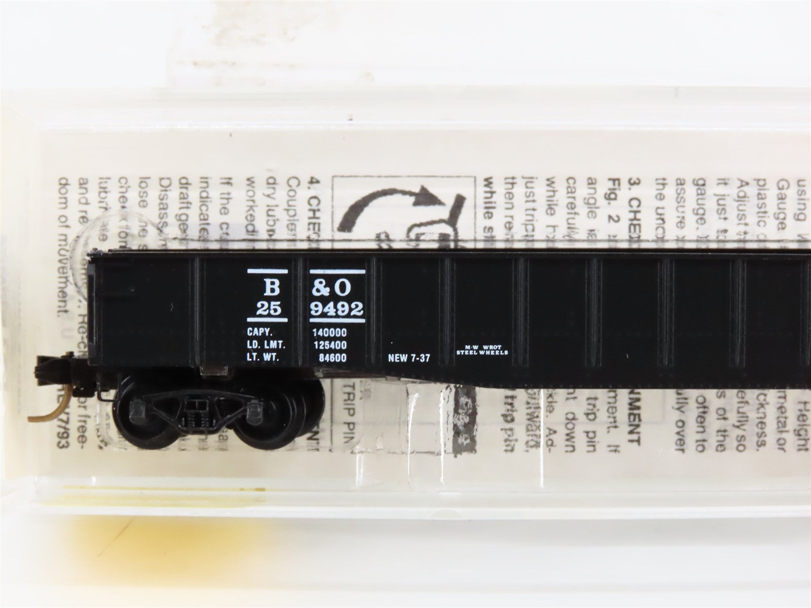 N Scale Micro-Trains MTL 46150 B&O Baltimore & Ohio 50' Gondola 259492 RTR