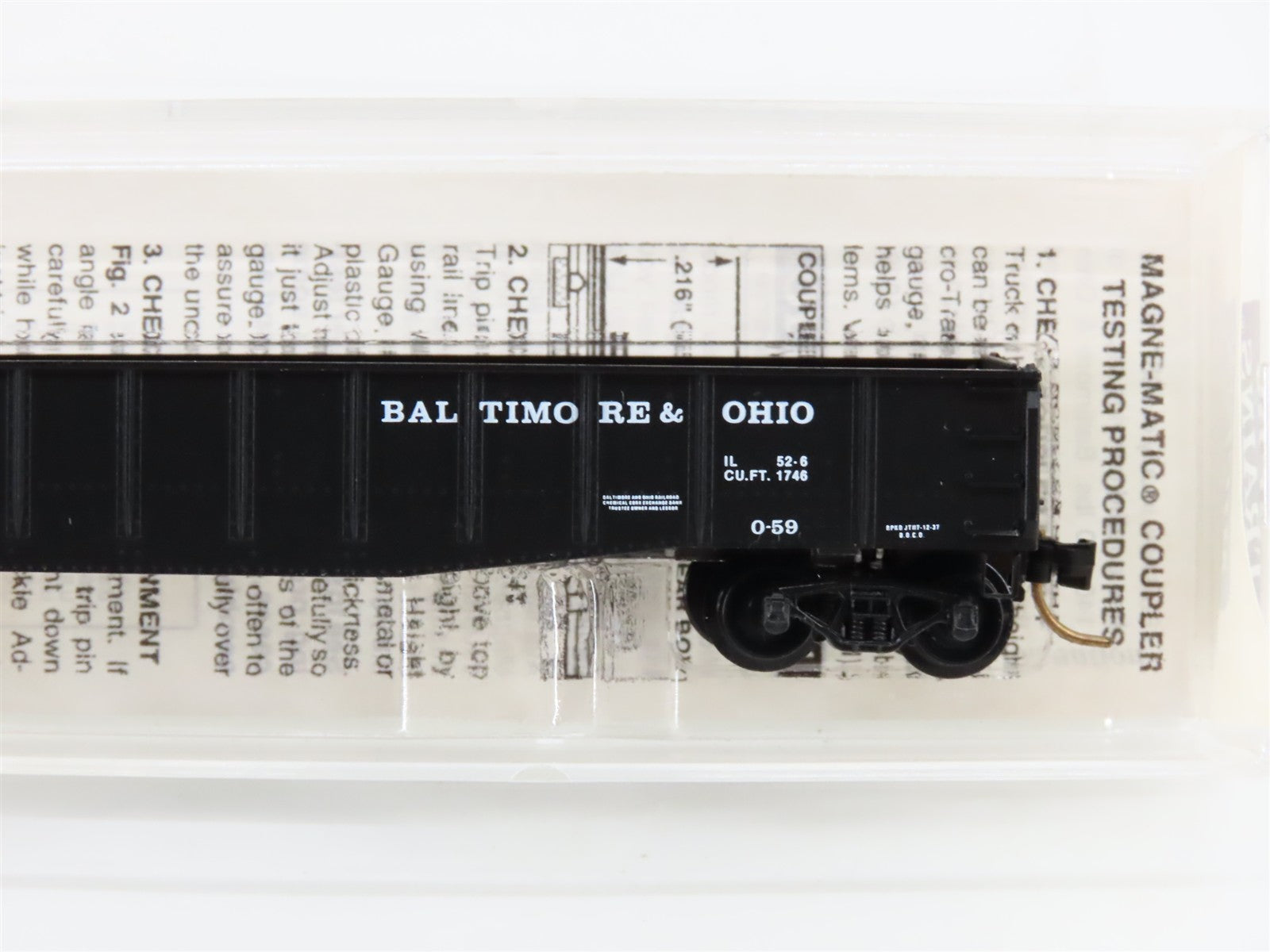 N Scale Micro-Trains MTL 46150 B&O Baltimore & Ohio 50' Gondola 259492 RTR