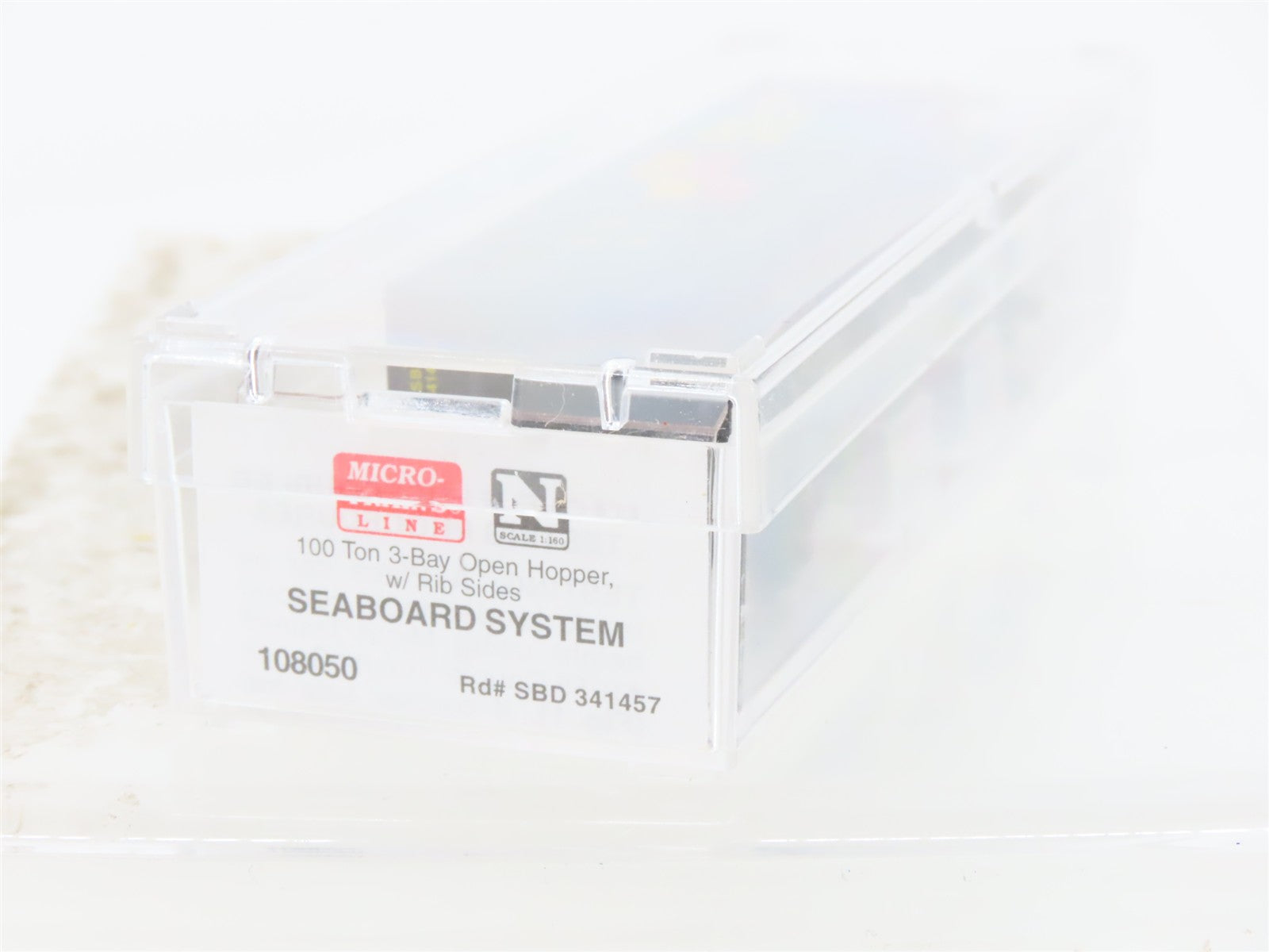 N Scale Micro-Trains MTL 108050 SBD Seaboard System 3-Bay Hopper 341457 w/ Load