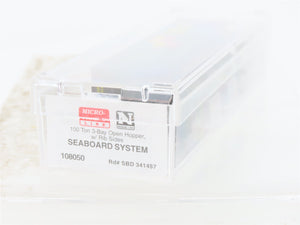 N Scale Micro-Trains MTL 108050 SBD Seaboard System 3-Bay Hopper 341457 w/ Load