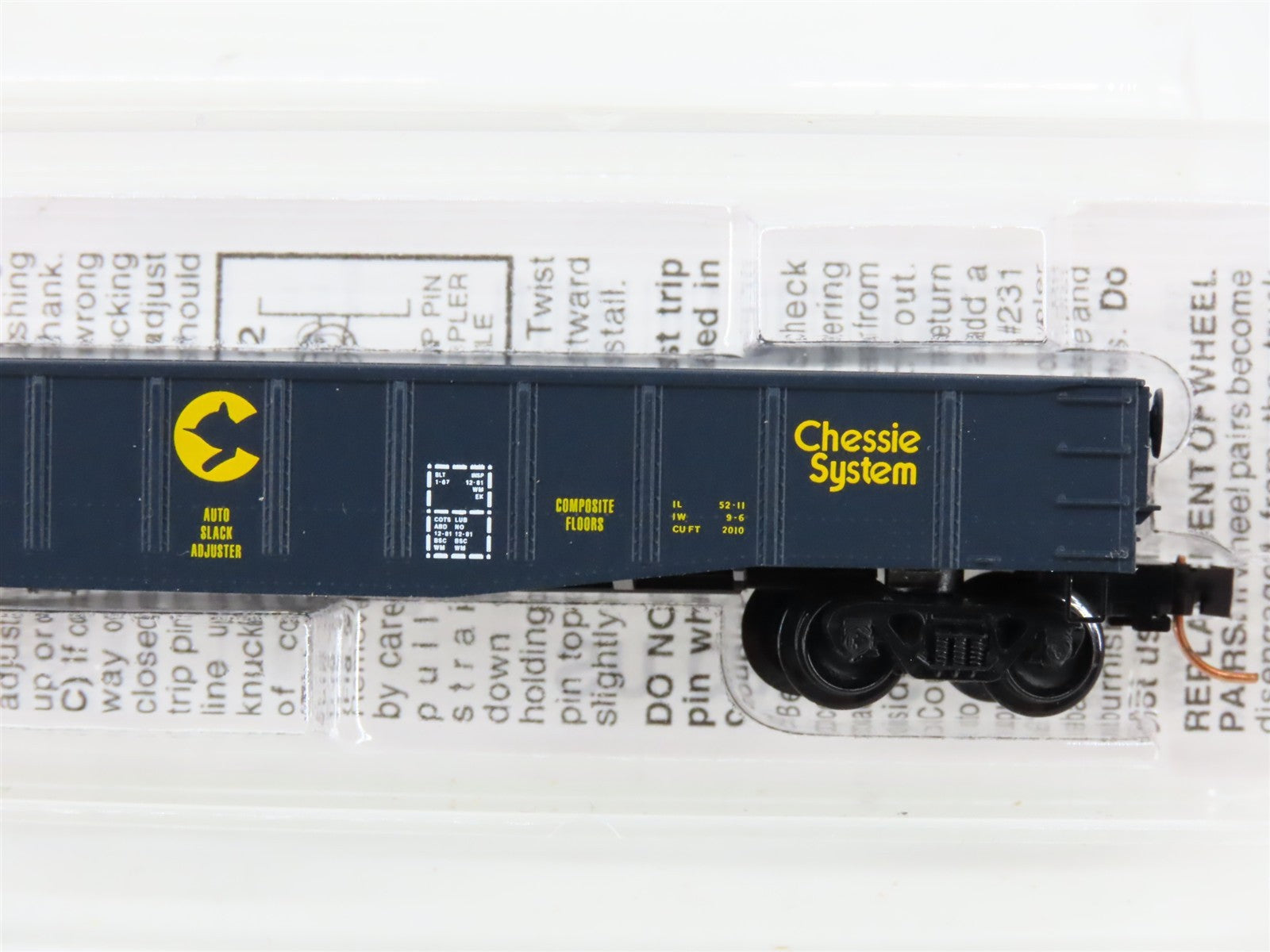 N Scale Micro-Trains MTL 105070 WM Chessie System 50' Gondola 58004 RTR