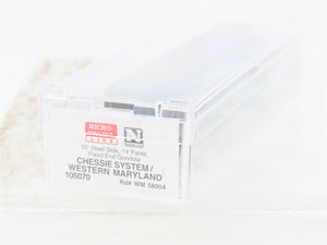 N Scale Micro-Trains MTL 105070 WM Chessie System 50' Gondola 58004 RTR