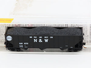 N Scale Micro-Trains MTL 108010 N&W Norfolk & Western 3-Bay Hopper 92750 w/ Load