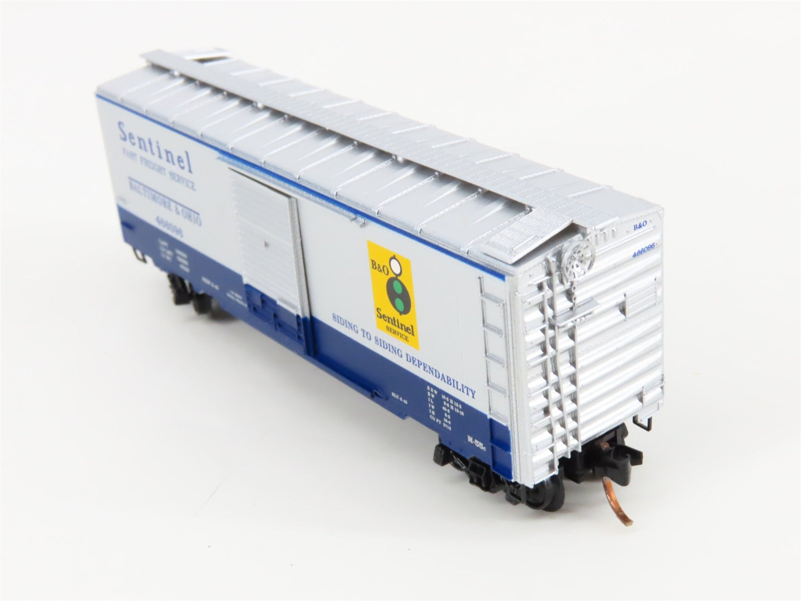 N Scale Micro-Trains MTL 20256 B&O Baltimore & Ohio 40' Box Car 466096 RTR