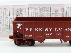 N Scale Micro-Trains MTL PRR Pennsylvania 33' 2-Bay Hopper 220501 RTR