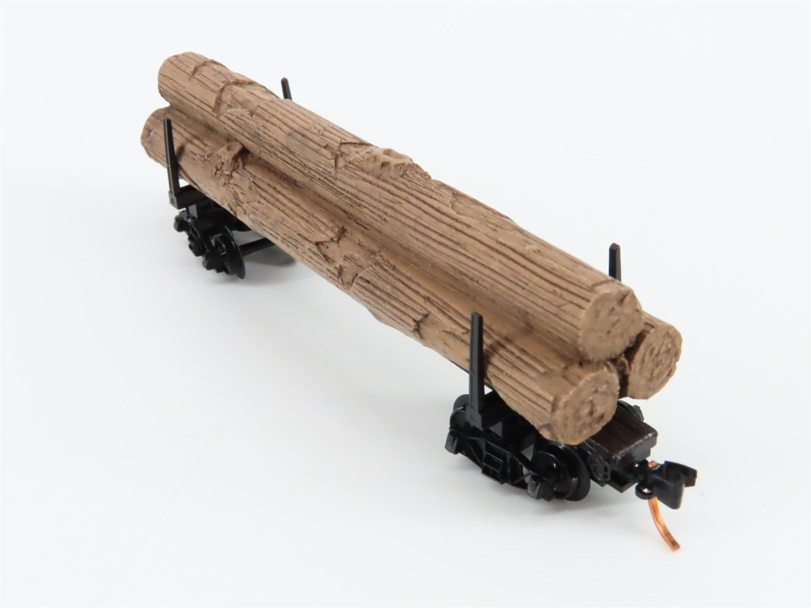 N Scale Micro-Trains MTL 11400040 40' Modern Log Car w/ Uprights RTR