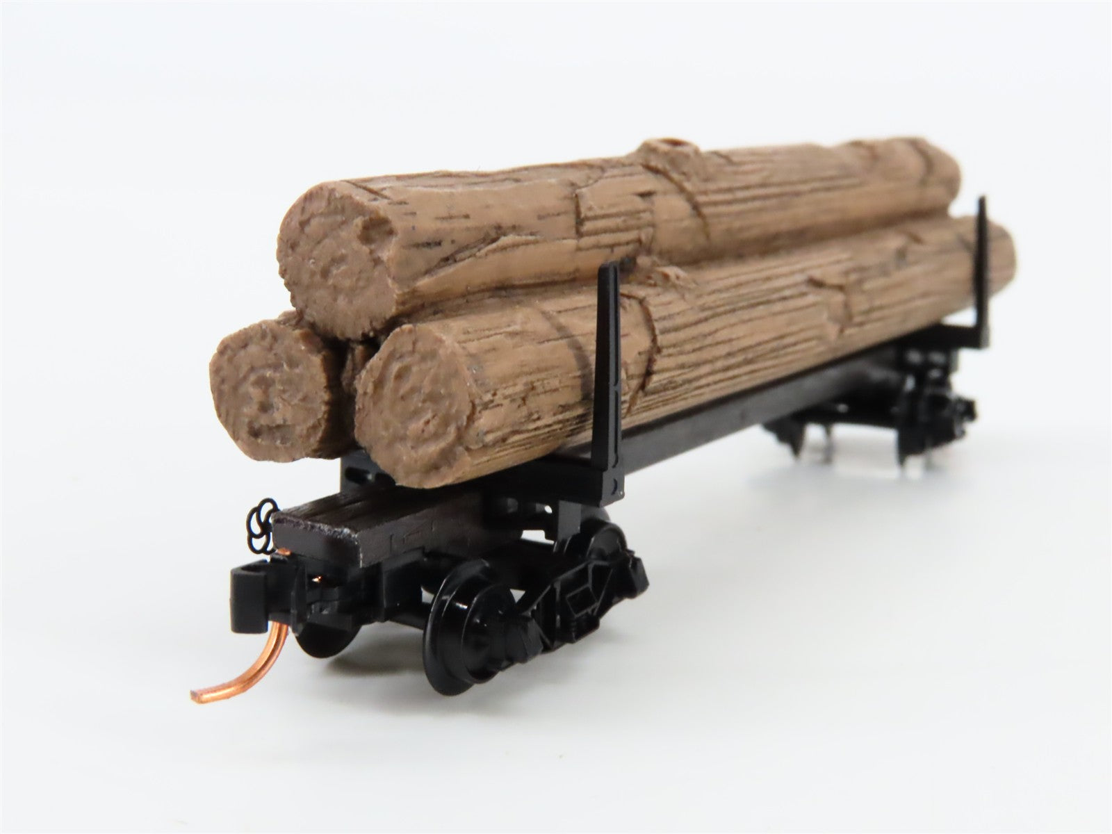N Scale Micro-Trains MTL 11400040 40' Modern Log Car w/ Uprights RTR