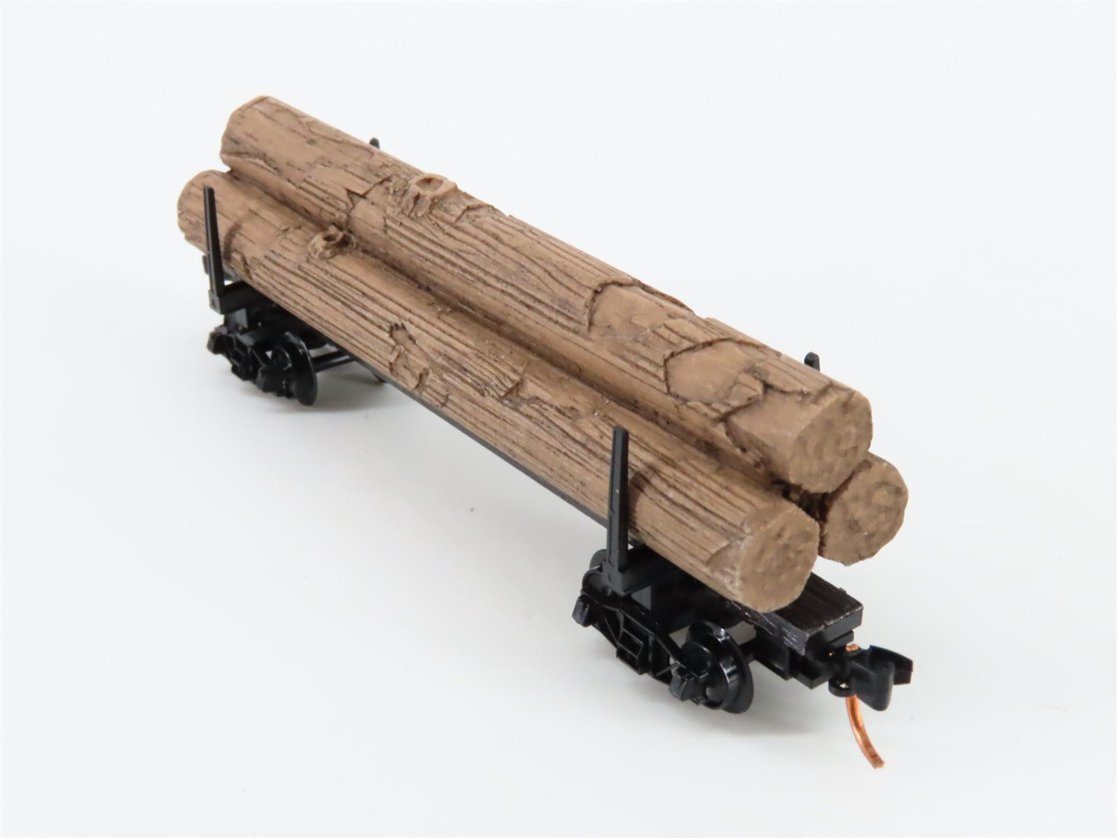 N Scale Micro-Trains MTL 11400040 40' Modern Log Car w/ Uprights RTR