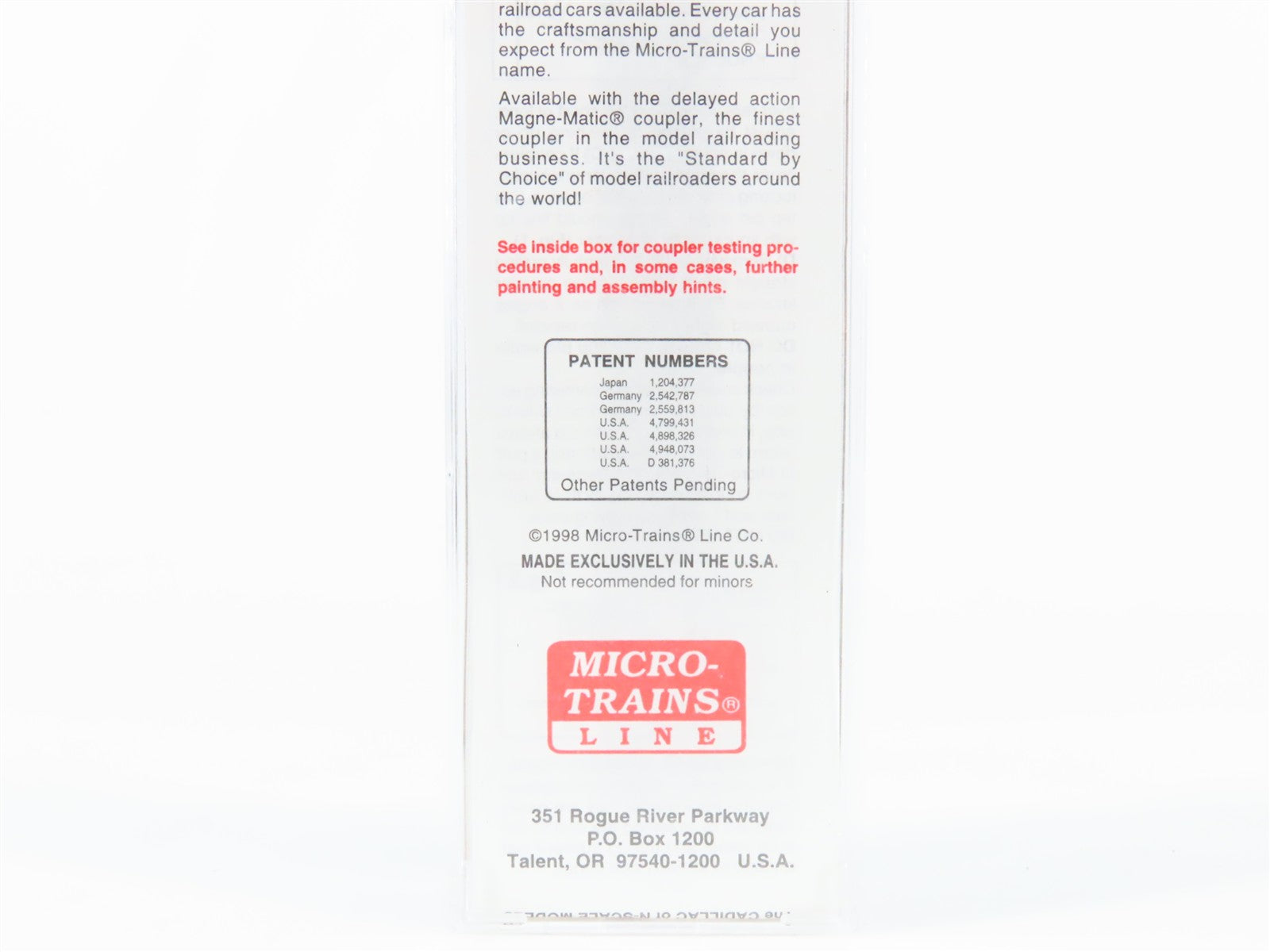 N Scale Micro-Trains MTL 105030 B&O Baltimore & Ohio 50' Fixed End Gondola RTR