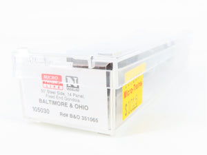 N Scale Micro-Trains MTL 105030 B&O Baltimore & Ohio 50' Fixed End Gondola RTR