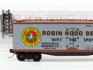 N Scale Micro-Trains MTL 49450 FBX Robin Hood Beer 40' Reefer 5301 RTR