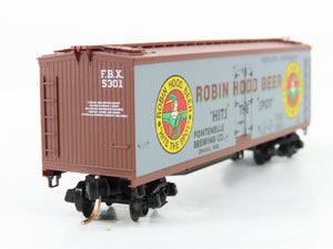 N Scale Micro-Trains MTL 49450 FBX Robin Hood Beer 40' Reefer 5301 RTR