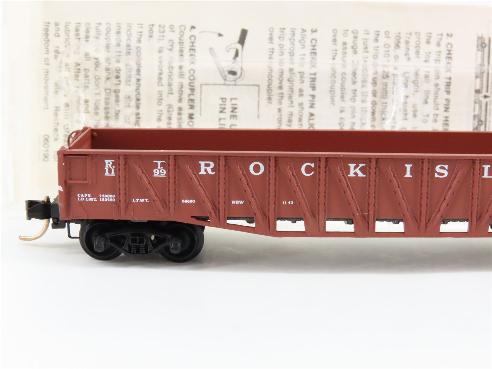 N Scale Micro-Trains MTL 62040 RI Rock Island 50' Composite Gondola 99 RTR