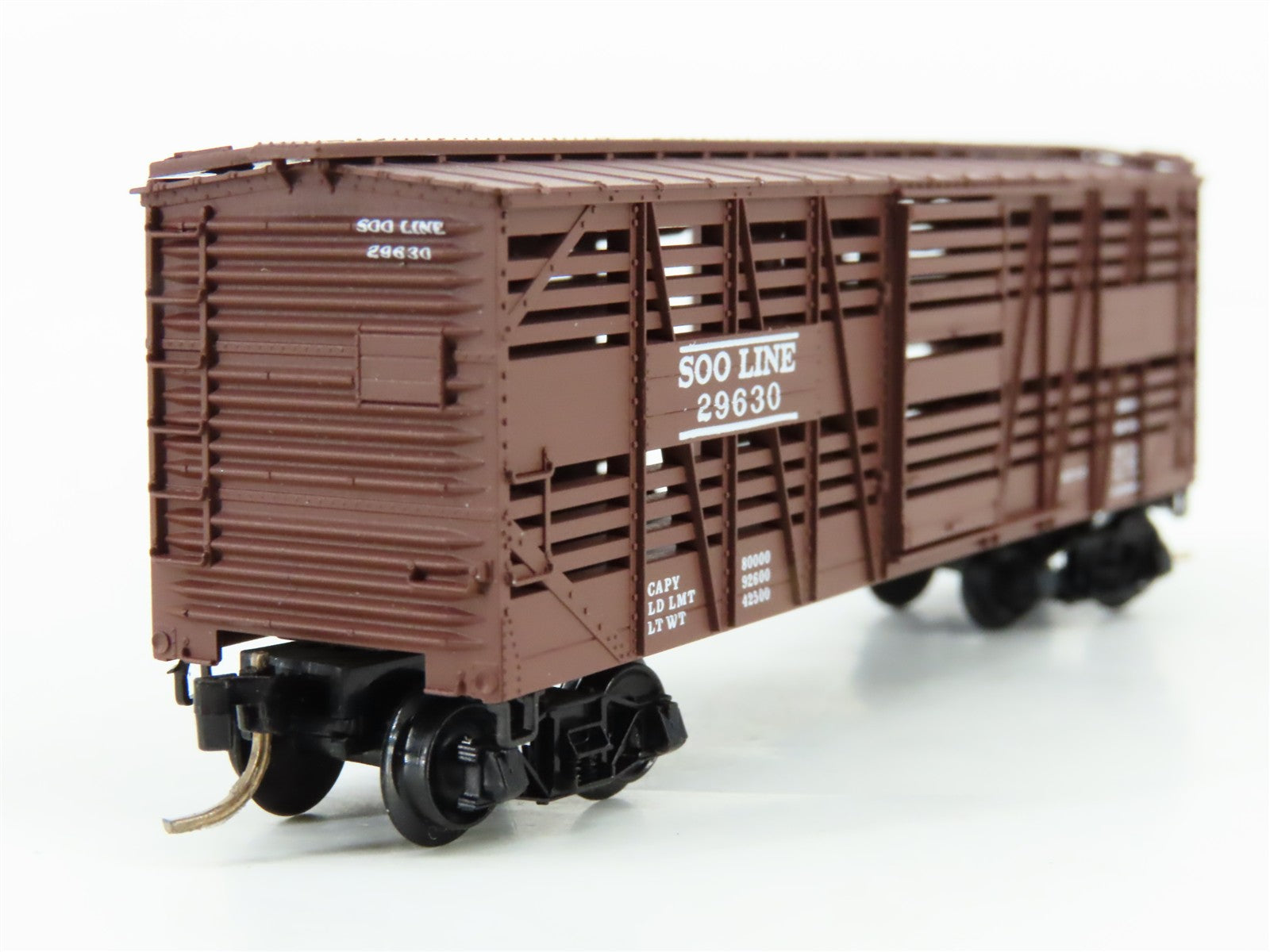 N Scale Micro-Trains MTL 35140 Soo Line 40' Stock/Cattle Car 29630 RTR
