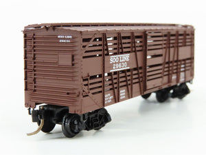 N Scale Micro-Trains MTL 35140 Soo Line 40' Stock/Cattle Car 29630 RTR