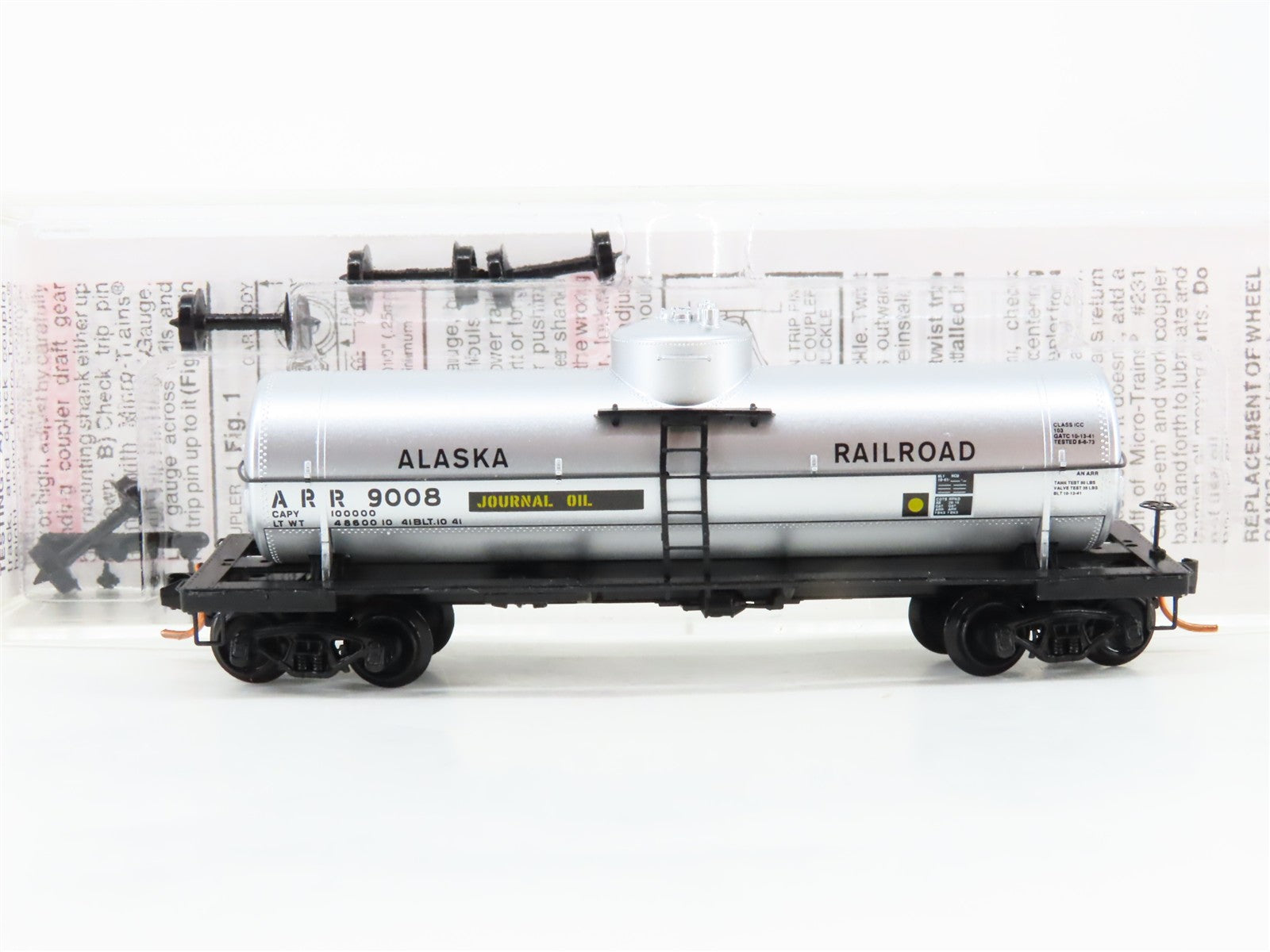 N Scale Micro-Trains MTL 06500270 Alaska Railroad 39' Single Dome Tank Car RTR