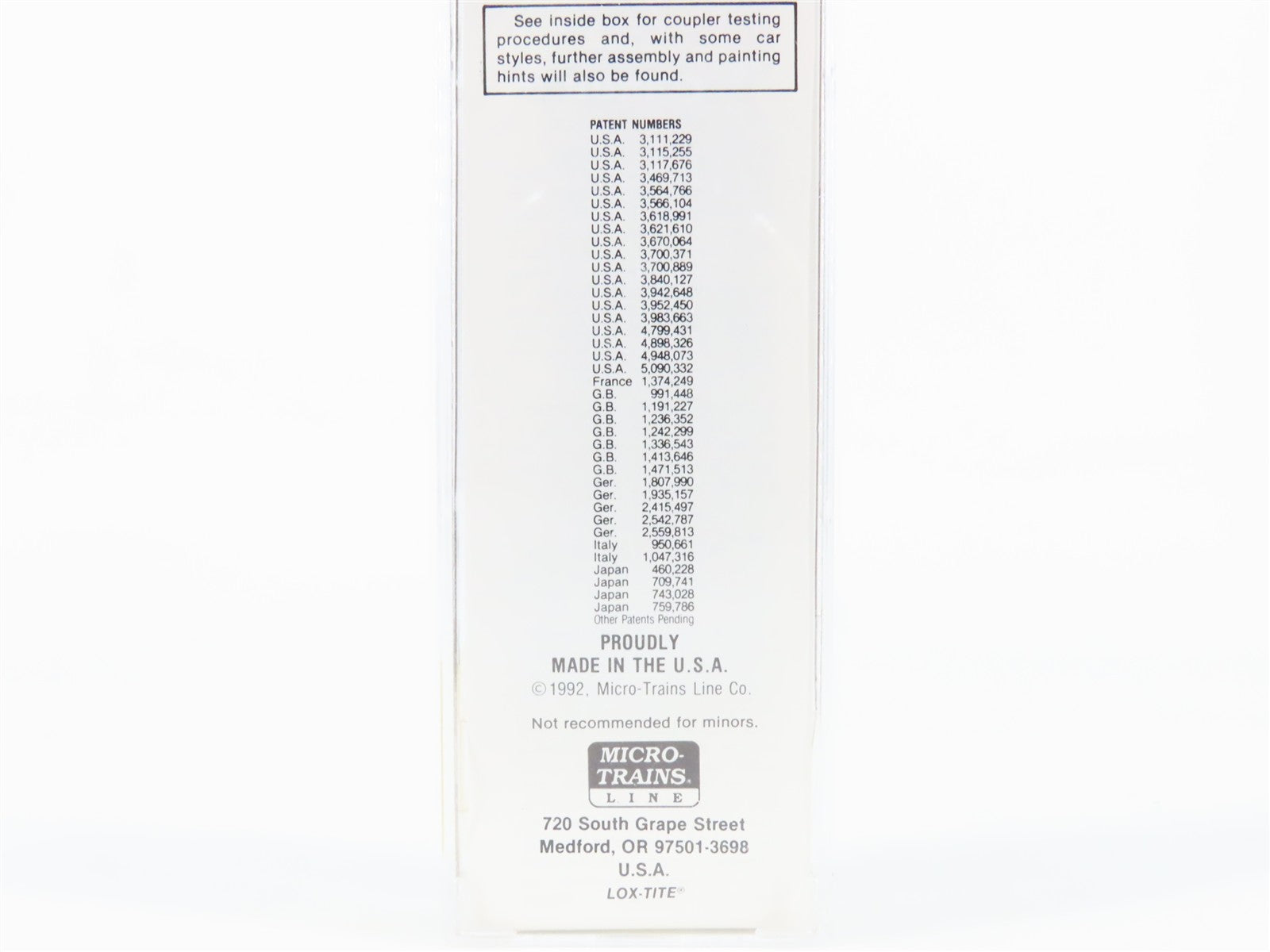 N Scale Micro-Trains MTL 20630 West India Fruit & Steamship Co. 40' Box Car RTR