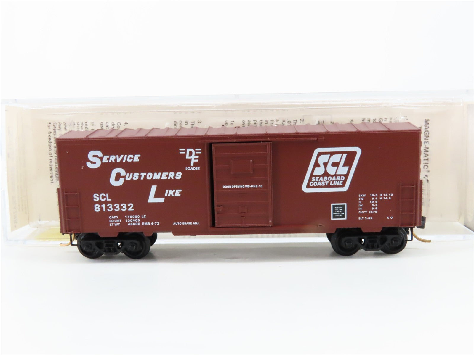 N Scale Micro-Trains MTL 24170 SCL Seaboard Coast Line 40' Box Car 813332 RTR