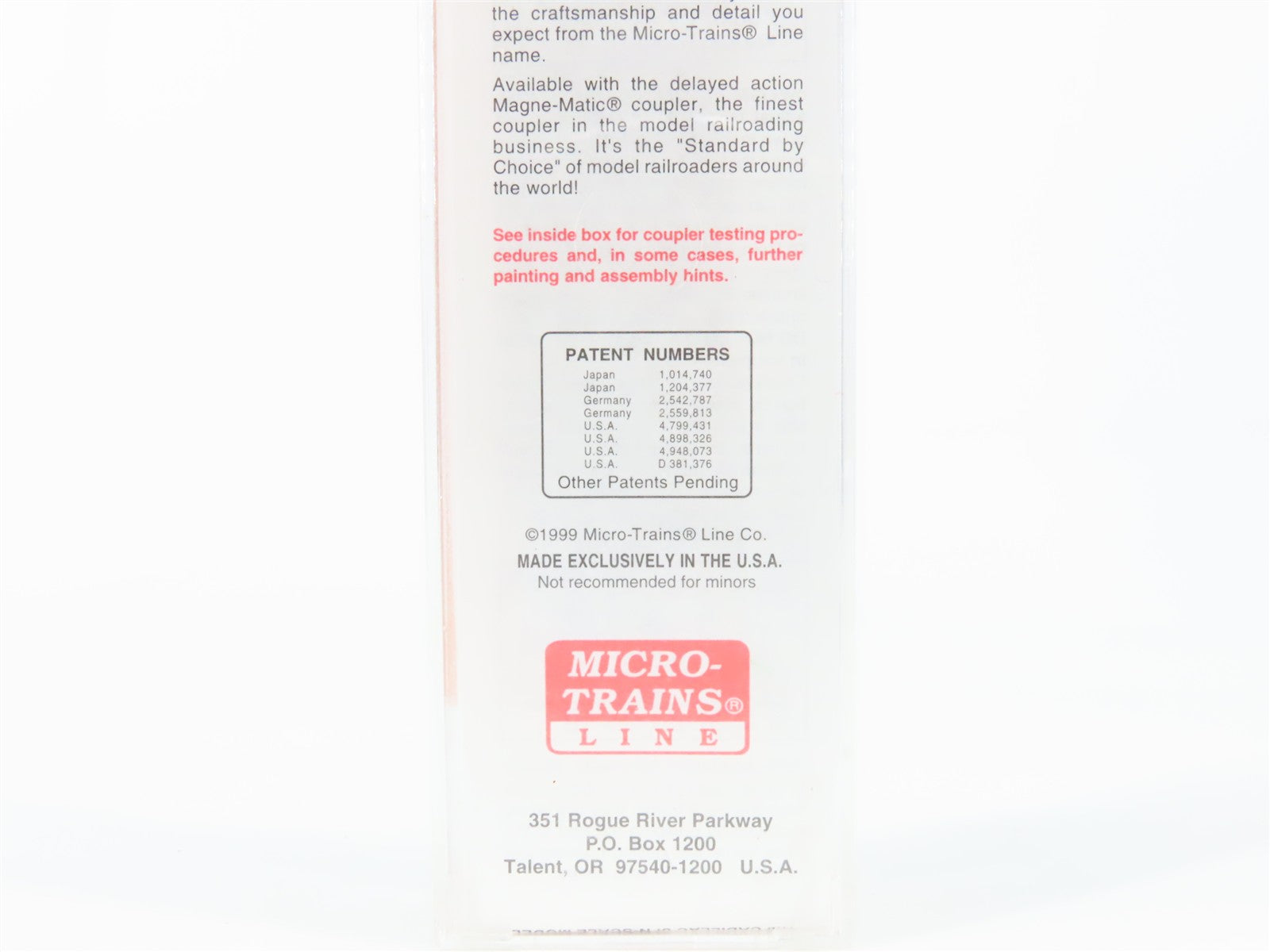 N Scale Micro-Trains MTL 20506 WP Western Pacific 40' Box Car 1952 RTR