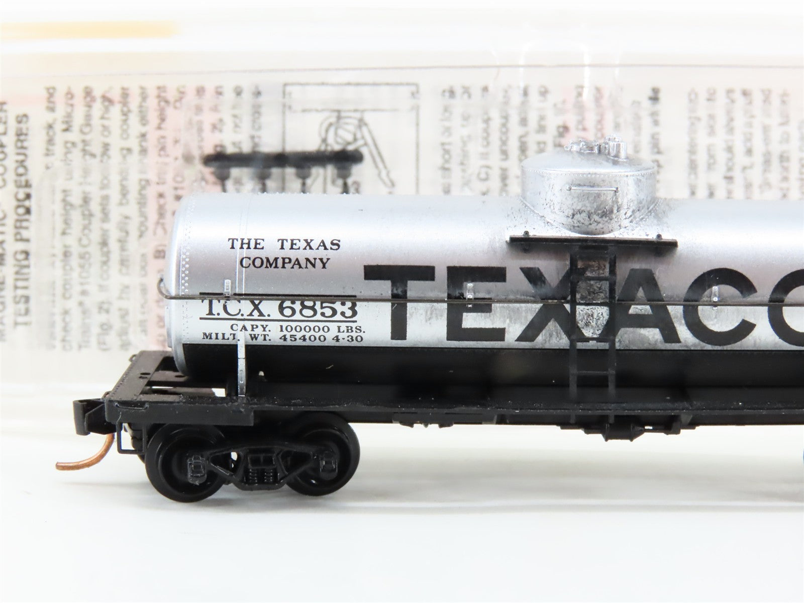 N Scale Micro-Trains MTL 65070 TCX Texaco 39' Single Dome Tank Car 6853 RTR
