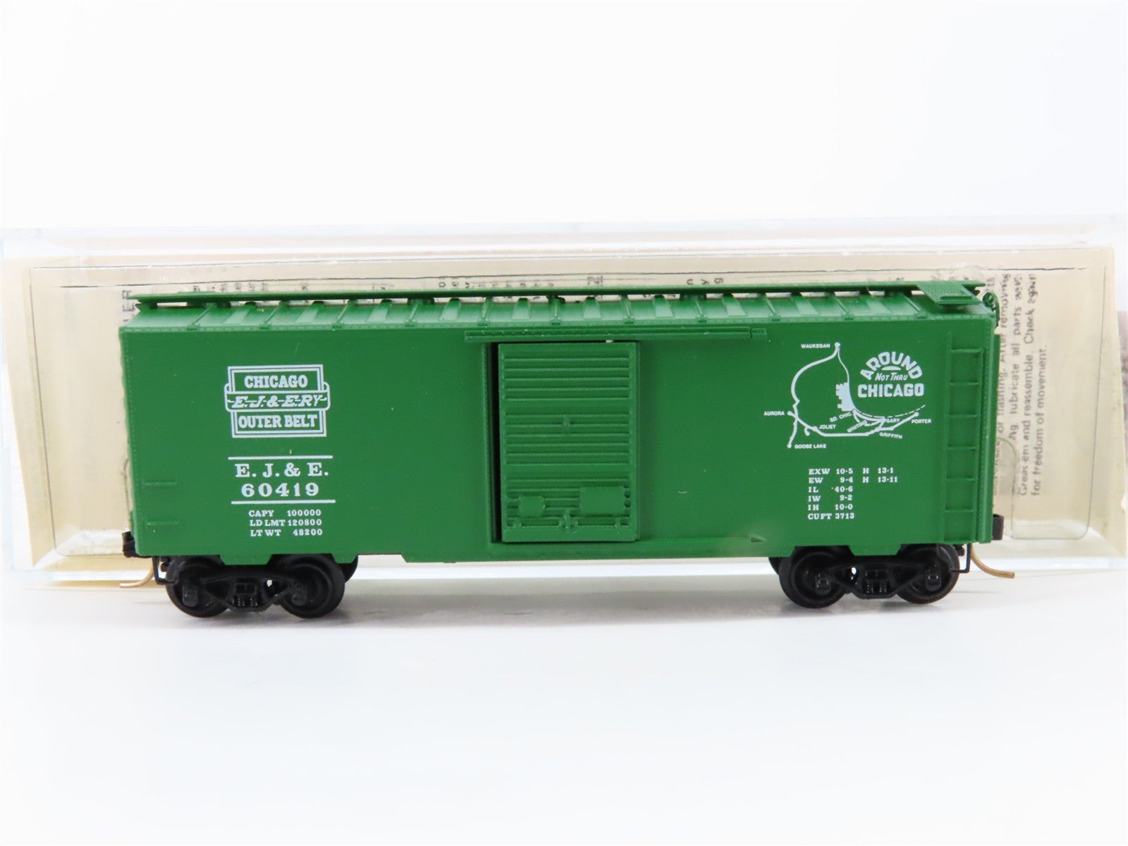 N Scale Micro-Trains MTL 20340 EJE Elgin, Joliet & Eastern 40' Box Car 60419 RTR