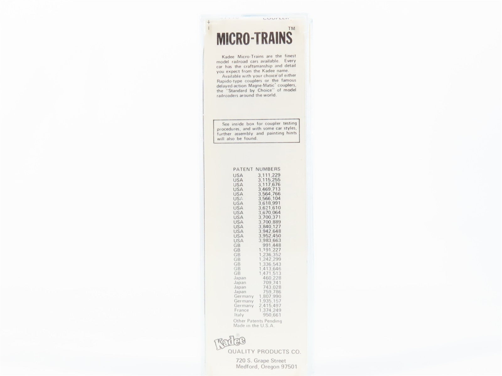 N Scale Micro-Trains MTL 21110 ATSF Santa Fe 40' Box Car 149978 RTR
