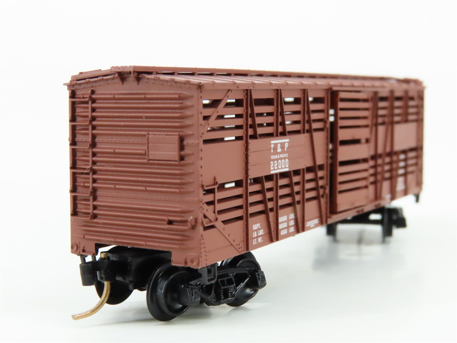 N Scale Micro-Trains MTL 35110 T&P Texas & Pacific 40' Stock/Cattle Car RTR