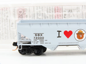 N Scale Micro-Trains MTL 55450 SBX Smokey Bear 33' 2-Bay Hopper 72000
