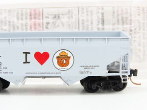 N Scale Micro-Trains MTL 55450 SBX Smokey Bear 33' 2-Bay Hopper 72000